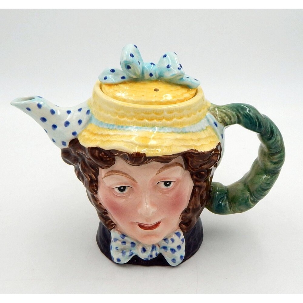 Beswick England Pottery Dolly Varden 1203 Dickens Character Teapot Woman